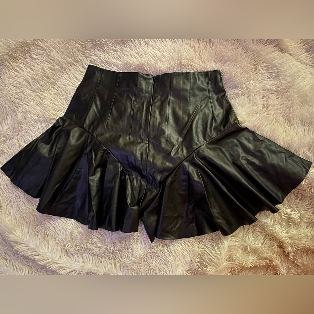 Faux Leather Shorts